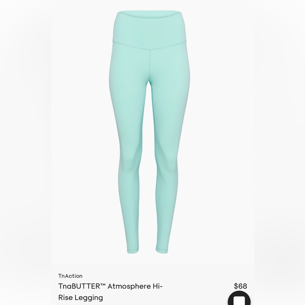 TNA butter Atmosphere high rise legging size XS in bright aqua - Picture 1 of 6